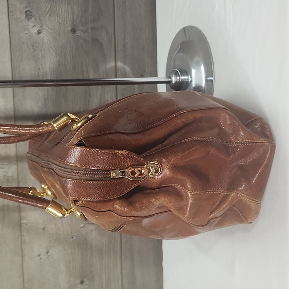 Marino Orlandi Brown Italian Leather Shoulder Bag - Picture 6 of 12